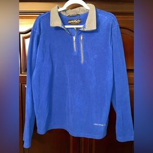 Free Country men’s blue‎ pullover 1/4 zip